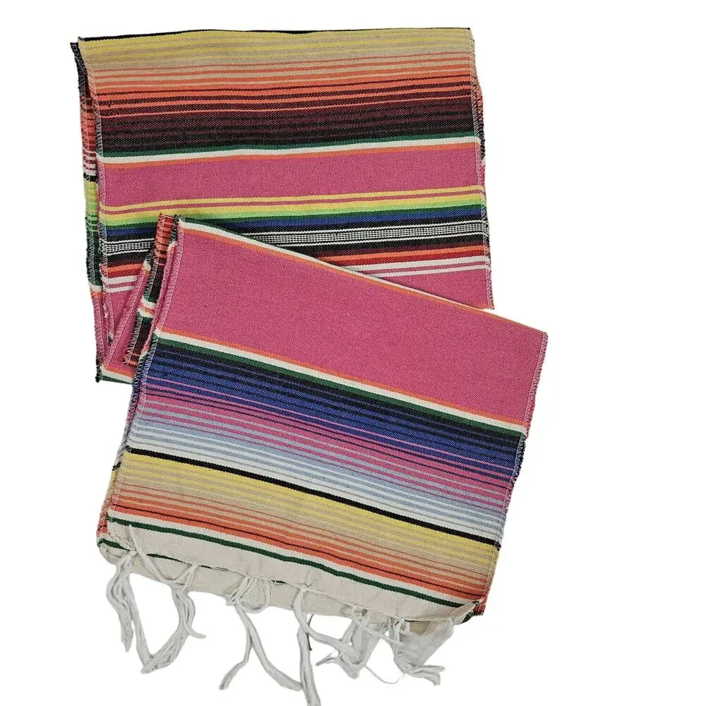Mexican Fiesta Table Runner Unbranded Boho‎ Baja Spring Picnic Serape Party